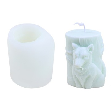 Forma silikonowa do świec wosku Pillar Wilk Wolf