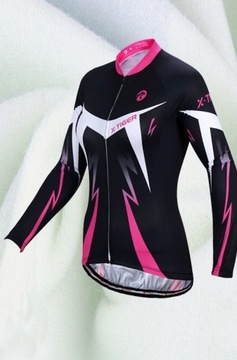 ЖЕНСКАЯ УТЕПЛЕННАЯ ОСЕННЯЯ ВЕЛОСИПЕДНАЯ ТОЛСТОВКА, АНАТОМНОГО КРАСКА X-TIGER PRO