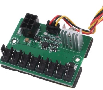 Хаб-сплиттер 8x 3 4-контактных ШИМ-6-контактных вентиляторов