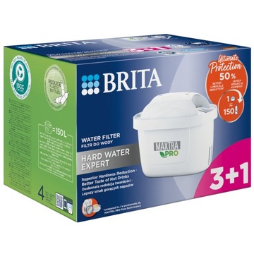 Wkład filtrujący Brita Pro Hard Water do wody do dzbanek Brita Glass 3+1