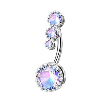 kolczyk piercing pępka stal chirurgiczna holo