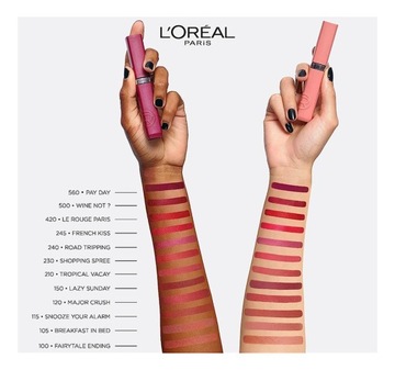 Матовая помада L'Oreal Paris 5 мл Worth It Medium (635)