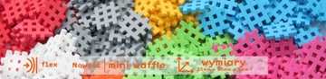 ORYGINALNE wafle KLOCKI mini WAFFLE 300 pudełko 2+