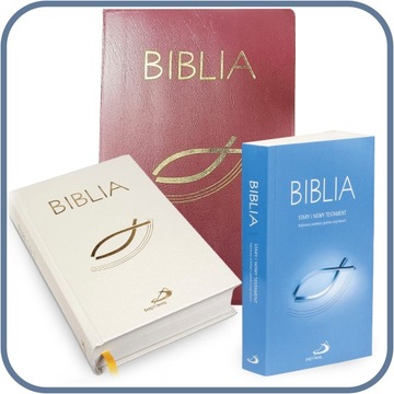 Okładka, etui na Pismo Święte, Biblia Edycja św. Pawła z rybką 19,5x12,5