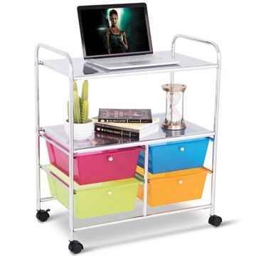 Szafka organizer na kókach z szufladami 75 x 58,5 x 37 cm