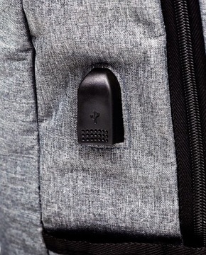 РЮКЗАК CBT С МЕСТОМ ДЛЯ НОУТБУКА, СЕРЫЙ USB-ПОРТ