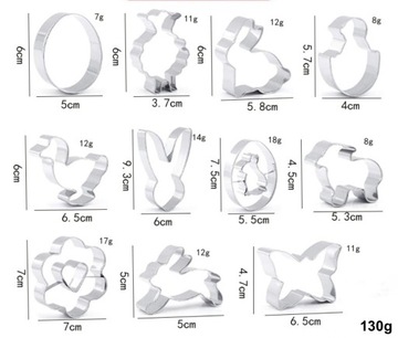 ФОРМА ДЛЯ ВЫПЕЧКИ ПЕЧЕНЬЯ ПРЯНИКОВ 11 ШТ.