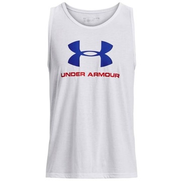 UNDER ARMOUR TANK TOP SPORTSTYLE LOGO BIAŁY M