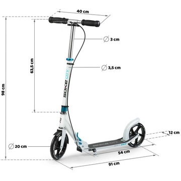 СКЛАДНОЙ СКУТЕР SOKE CITY - РЕГУЛИРОВКА ВЫСОТЫ