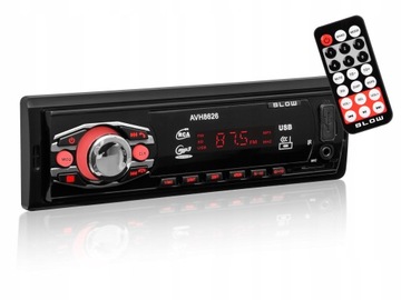 RADIO SAMOCHODOWE BLUETOOTH 1-DIN USB SD AUX MP3 LCD MIKROFON PILOT ZESTAW