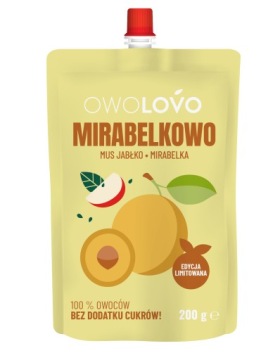 Пюре Owolovo MIRABELKOWO Jabłkowo-Mirabelkowy 200 г