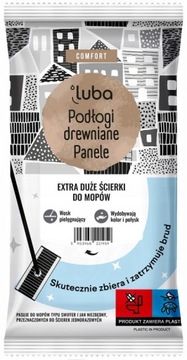 LUBA Comfort Extra Duże Nawilżane ŚCIERKI do Podłóg DREWNIANYCH do Mopów