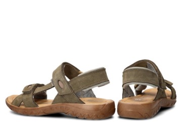 NAGABA 168 OLIVE VELOUR - ЖЕНСКИЕ САНДАЛИИ - РАЗМЕР 37