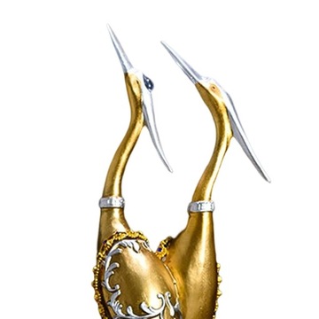 Фигурка птицы Цапля Скульптуры Современный дом Роскошная пара Журавль Aureate