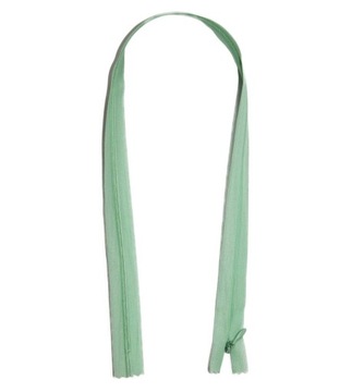 Zamek błyskawiczny spiralny kryty 55 cm miętowy