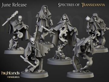 Crypt Ghost Unit x6 Highlands Miniatures 32 mm