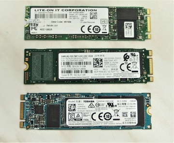 Dysk SSD M.2 SATA 128GB Samsung Sk Hynix SanDisk