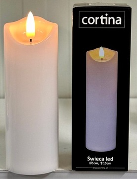ŚWIECZKA WKŁAD LED EFEKT PŁOMIENIA 15 cm