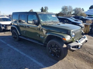 Jeep Wrangler IV 2022 Jeep Wrangler Unlimited Sahara 2022 2.0 Hybryda 375KM, zdjęcie 4