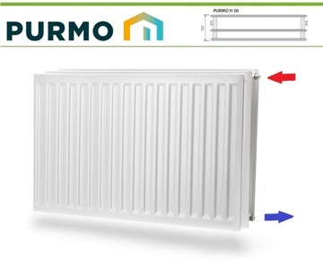 PURMO H 450x1200 HIGIENICZNY moc:1446 BOCZNY C 30