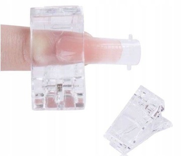 Пластиковый зажим для маникюра.