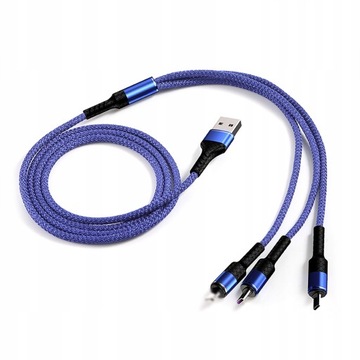 KABLE ŁADUJĄCY USB 3-W-1 MULTI ŁADOWARKA LINIA