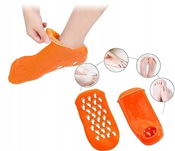 STOPKI SKARPETKI ŻELOWE NAWILŻAJĄCE DOMOWE SPA