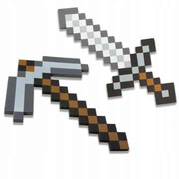 MINECRAFT ŻELAZNY MIECZ + KILOF ZABAWKA FIGURKA