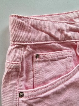 Primark spodnie różowe ombre jeansowe proste 44