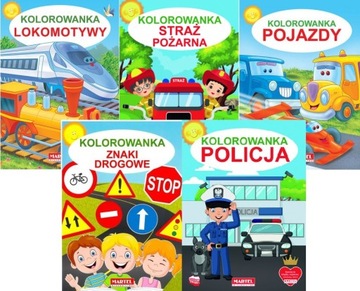 ZESTAW KSIĄŻECZEK DO KOLOROWANIA DLA CHŁOPCÓW