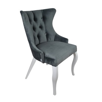 KRZESŁO PIKOWANE GLAMOUR CHESTERFIELD FOTEL USZAK