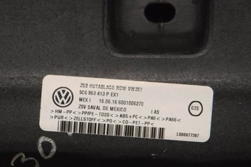 POLIČKA KUFRU VW JETTA MK6 (162, 163) 5C6863413P 2.0L DIESEL 110KW 2016