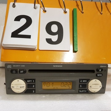RADIO NISSAN CD MICRA NOTE SZARY SZARE 100 % OK