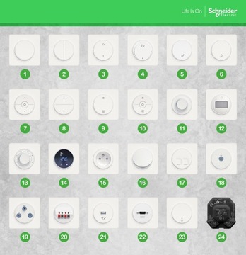 SCHNEIDER ODACE ОДИНАРНАЯ РОЗЕТКА С УЗ. S52D059