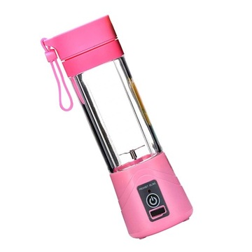 Портативный блендер, маленькая соковыжималка, чашка для фруктов, розовая