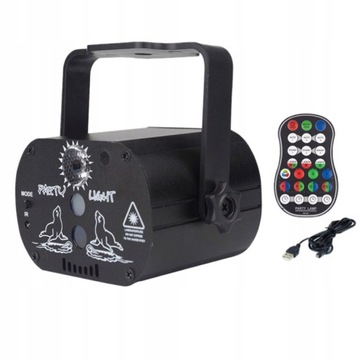 DISCO KULA LASER multiefekt świetlny LED Pilot