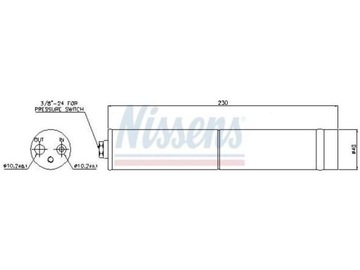 SUŠIČ KLIMATIZACE NISSAN X-TRAIL I 2.0-2.5 01-13 II 2.0 2.5 07-13