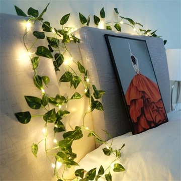 Садовая солнечная гирлянда 100LED 10м плющ