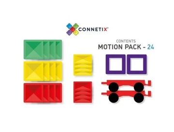 МАГНИТНЫЕ БЛОКИ CONNETIX RAINBOW MOTION PACK 24 EL.