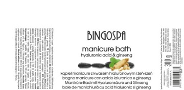 МАНИКЮРНАЯ ВАННА ДЛЯ КОЖИ И НОСА С ГИАЛУРОНОВОЙ КИСЛОТОЙ 300 г БИНГОСПА
