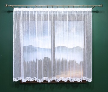 ГОТОВАЯ ШТОРА БЕЛАЯ ГОТОВАЯ ШТОРА С НИТЬЮ НЕОН ГЛАМУР 200х150 ГИПУРА