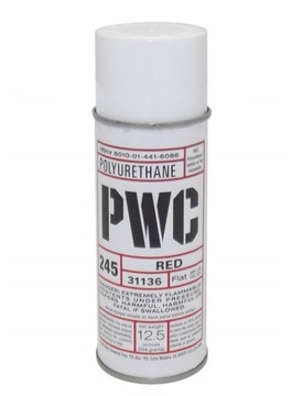 LAKIER POLIURETANOWY W SPRAYU PWC CZERWONY 400ml