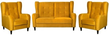 Zestaw wypoczynkowy Estacia Sofa + 2 fotele uszaki