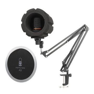 F2 Экран микрофона Акустическая губка Студийный фильтр для живой записи Вокальный