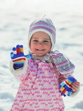 РАЗНОЦВЕТНЫЕ ДЕТСКИЕ ПЕРЧАТКИ 6 ПАР ОТ 2 ДО 7 ЛЕТ