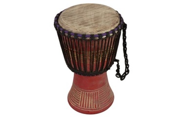 Afrykański bęben Djembe ręcznie drążony 7