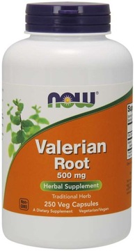 Suplement diety Now Foods Valerian Root 500 mg kozłek kapsułki 250 szt.