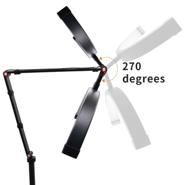 Andoer HD-M2X 20W Half Moon LED видеоторшер, черный