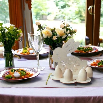 Подставка для зайца, корзинка для яиц, пасхальные яйца, подставка для зайчика на 8 шт.