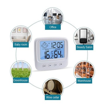 КОМНАТНЫЙ ТЕРМОМЕТР С ГИГРОМЕТРОМ ИЗМЕРИТЕЛЬ ВЛАЖНОСТИ